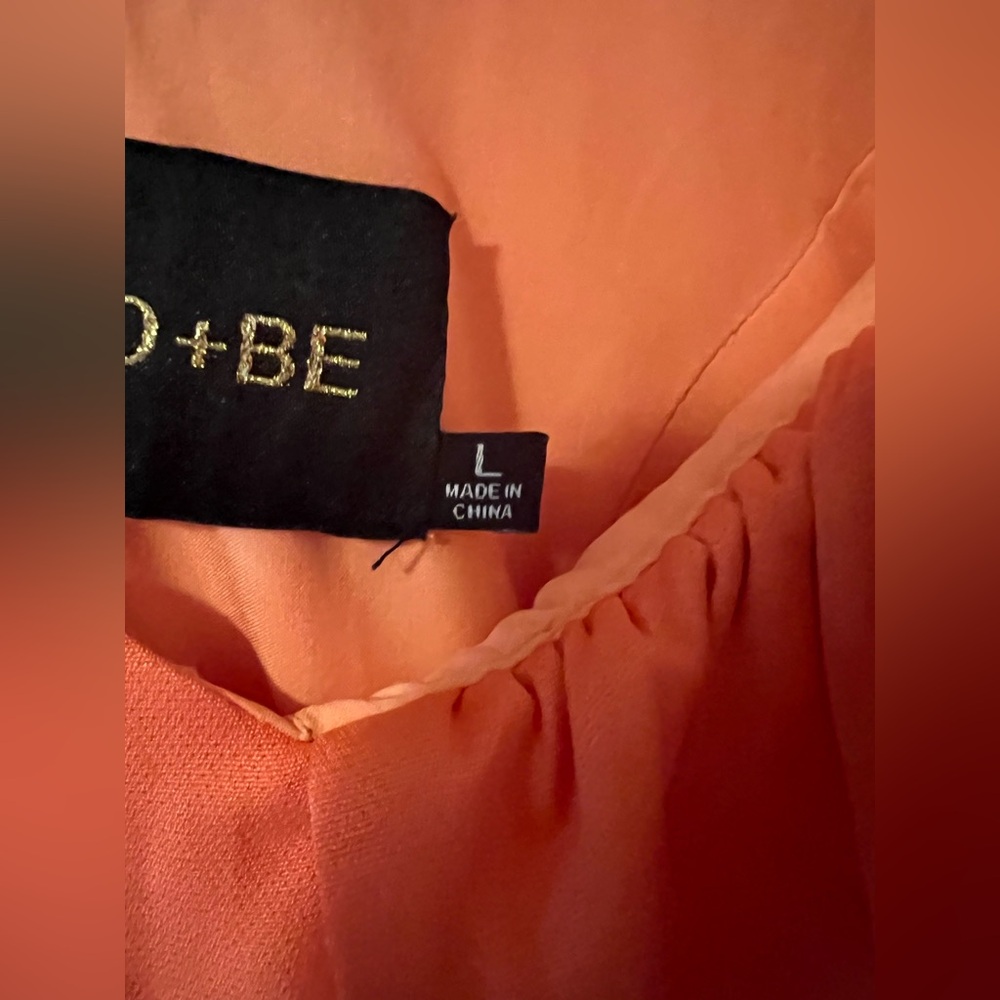 π 4 for $40 π DO+BE Orange Ruffle Jumpsuit - Picture 8 of 10